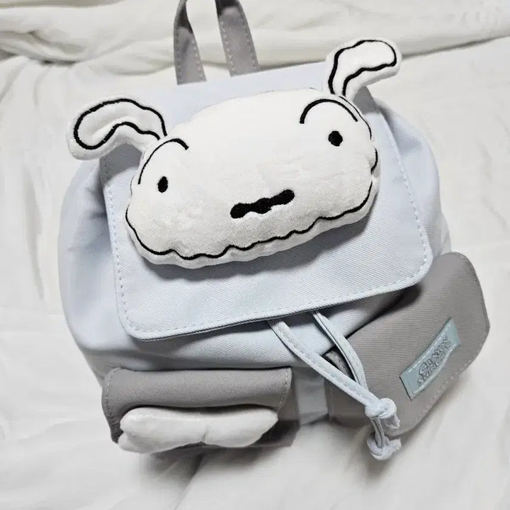 [BUNJANG] Crayon Shin-chan Shiro Pouch Backpack / 짱구 시로 흰둥이 복조리 백팩