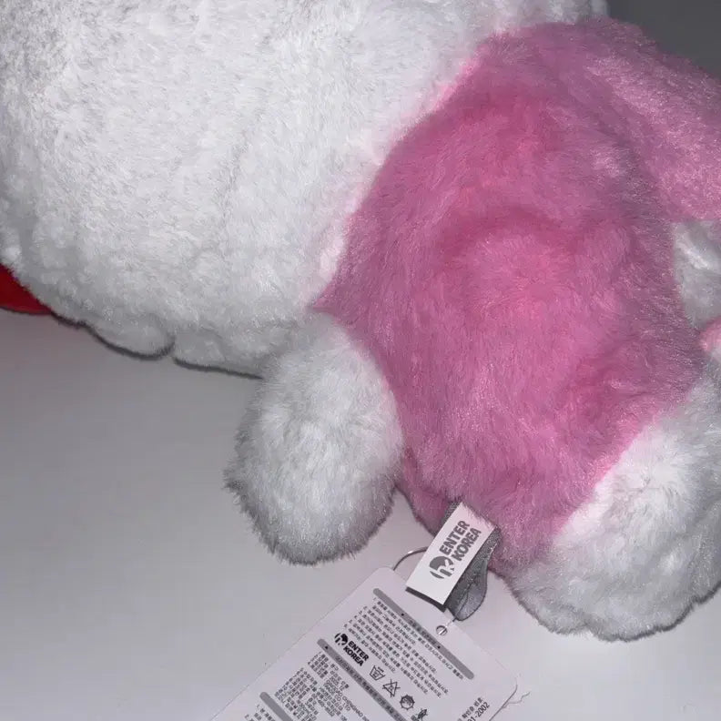 [BUNJANG] Sanrio Hello Kitty Plush Overalls Standing Doll / 산리오 헬로키티 복슬 멜빵 스탠딩 봉제인형 누이