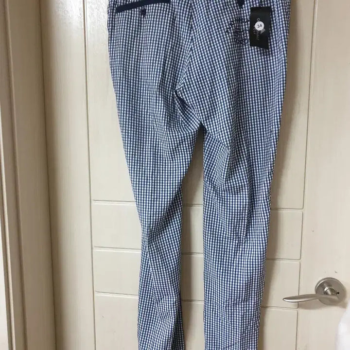 [BUNJANG] Oma Sharif Checked Pattern Golf Pants (Size 34) / 오마샤리프 체크 패턴 골프 바지 34