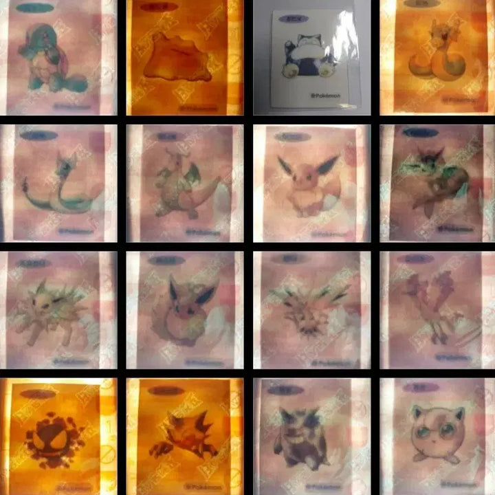 [BUNJANG] Pokemon Art Sealed Ttimbus Seal / 포켓몬 시즌5 피카츄 꼬부기 이상해씨 이벨타르 띠부 판매