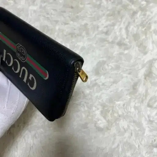 [BUNJANG] Gucci Web Logo Zip Around Long Wallet / 구찌 웹로고 지퍼 장지갑