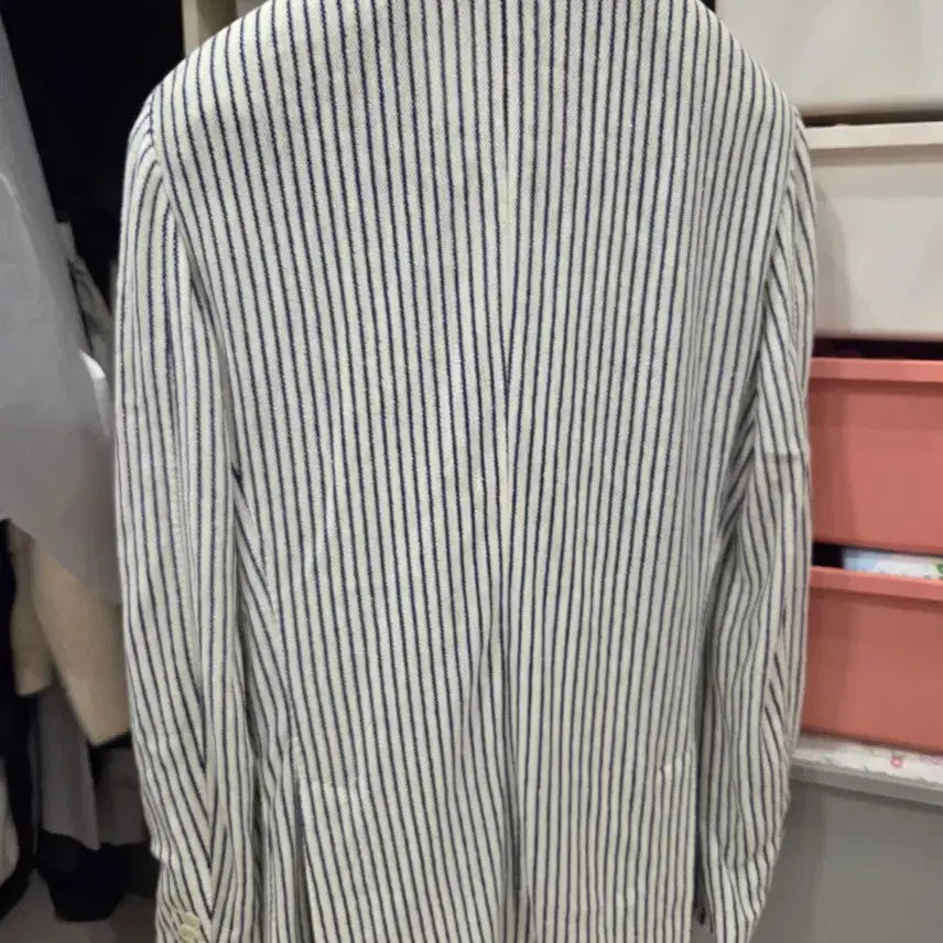 [BUNJANG] Lardini Striped Blazer Jacket Size 46 / 라르디니 스트라이프 블레이저 자켓 46