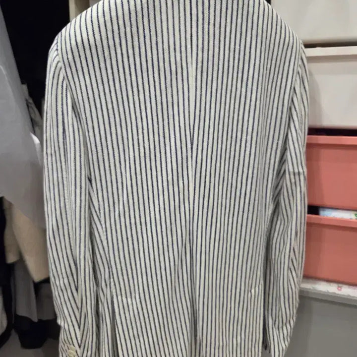 [BUNJANG] Lardini Striped Blazer Jacket Size 46 / 라르디니 스트라이프 블레이저 자켓 46