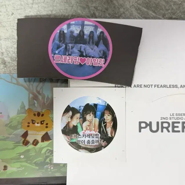[BUNJANG] LE SSERAFIM Fan Meeting Broadcast Cup Holder Sticker Set / 르세라핌 공방 붐팔라 음중 역조공