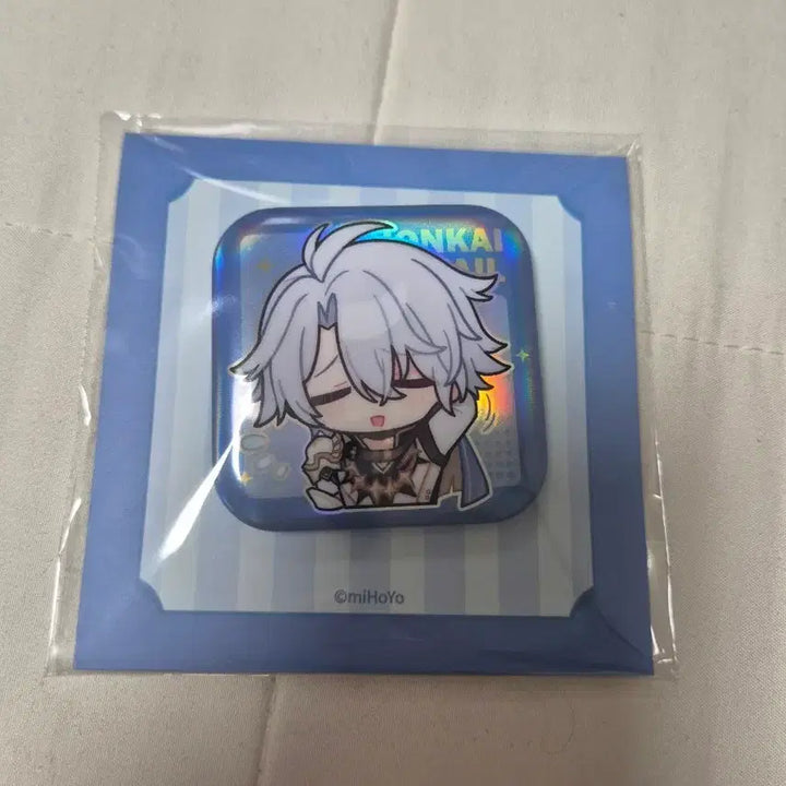 [BUNJANG] Honkai Star Rail Himeko Hologram Square Can Badge / 붕괴 스타레일 파이논 홀로그램 사각 캔뱃지