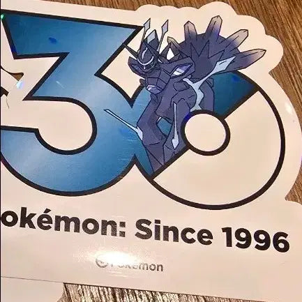 [BUNJANG] Pokemon 30th Anniversary Dialga Origin Form Logo Sticker / 포켓몬 30주년 기념 로고 스티커 디아루가 오리진폼