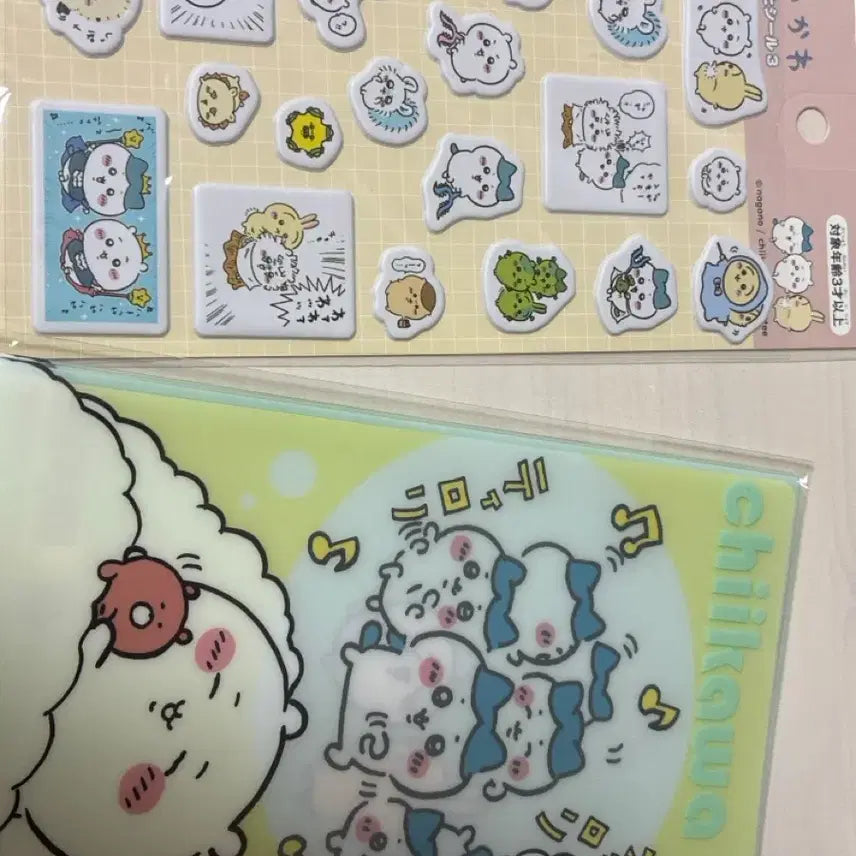 [BUNJANG] Monstrous Sweetness L-Folder &amp; Sticker Set / 먼작귀 L자 파일 , 스티커