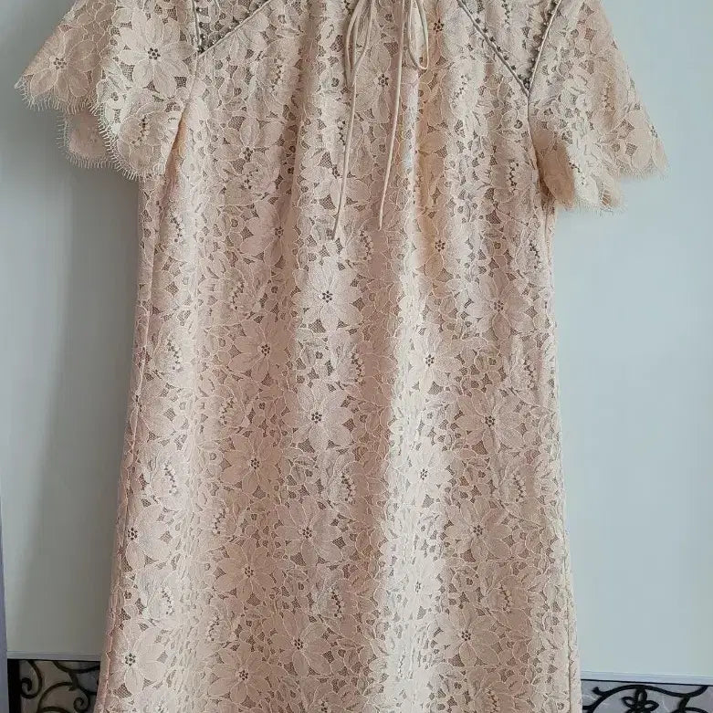 [BUNJANG] Sandro Lace Cubic Point Dress (Size 36) / 새상품 산드로 원피스 36사이즈