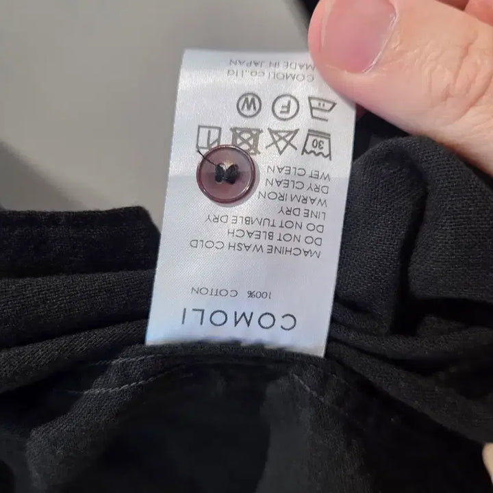 [BUNJANG] Comoli 24SS Oxford Shirt Black / [3]24SS 코모리 옥스 셔츠 블랙