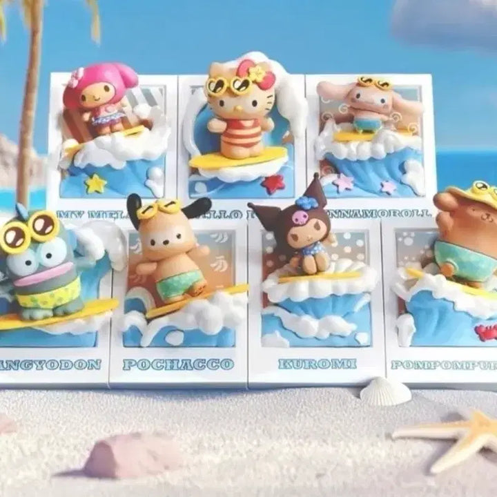[BUNJANG] Sanrio Tanning Surfing Kuromi Figure Magnet / 산리오 태닝서핑 피규어 마그넷(쿠로미)