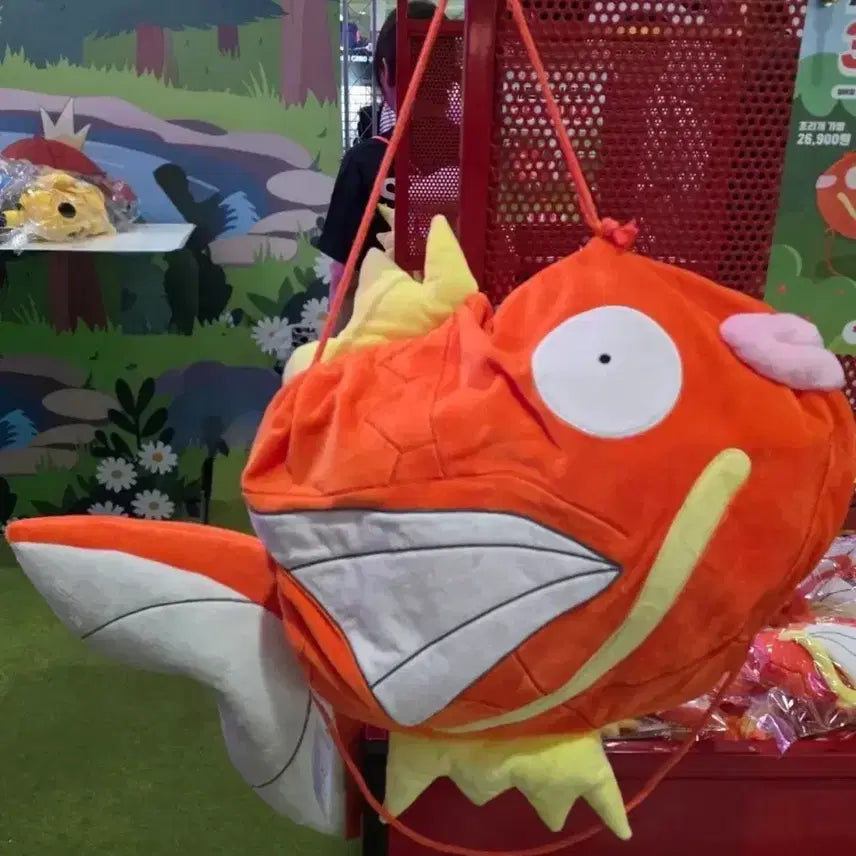 [SOLD OUT] [BUNJANG] Pokemon Sports Day Magikarp Drawstring Bag + Pouch Bag Charm Set / 잉어킹 조리개 가방 + 파우치 가방걸이 세트