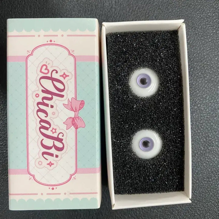 [BUNJANG] Luna Blanc Lavender 14mm Double Narrow Glass Eye / 루나블랑 라벤더 14mm 더블 네로우