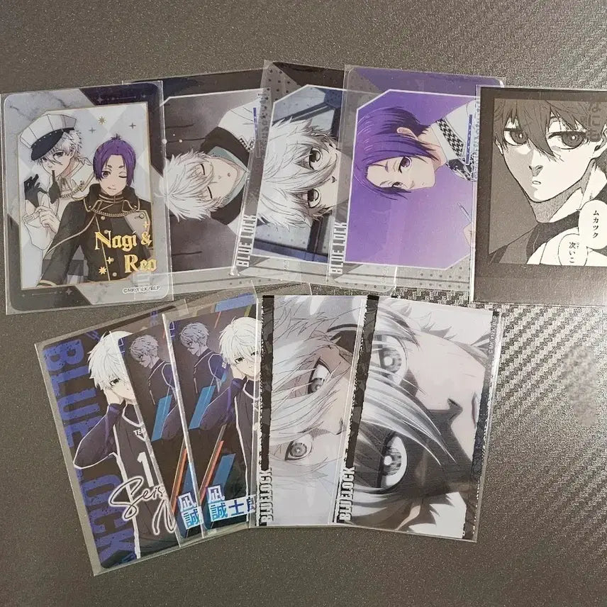 [BUNJANG] Blue Lock Paper Merchandise Bundle (Nagí Seishiro, Mikage Reo, Nagi Reo) - Original Art PASHa / 블루록 지류 일괄 나기 세이시로 미카게 레오 클카 원화 파샤