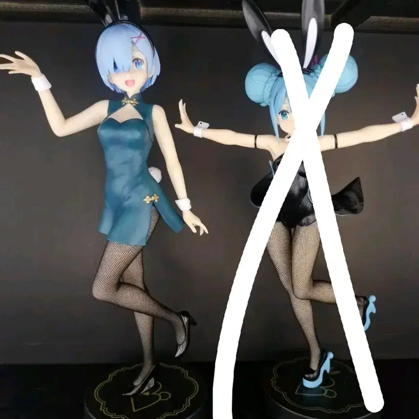 [BUNJANG] Ram Bunny Girl Figure / 바니걸 미쿠,렘