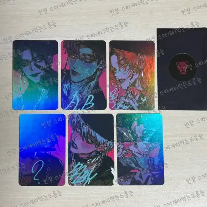 [BUNJANG] Kedahun Paypop Demon Hunters Lion Boys Unofficial Goods Bundle Set (Acrilic Standee, Photocard) / (일괄)케데헌 페이팝데몬헌터스 사자보이즈 비공식 굿즈(아크스, 포카)
