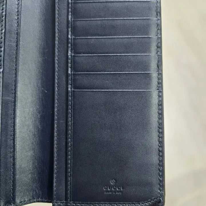 [BUNJANG] Gucci GG Microguccissima Long Wallet Navy / 구찌 GG 마이크로시마 장지갑 네이비