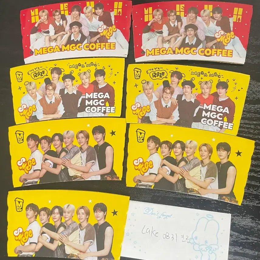[BUNJANG] RIIZE Mega Coffee Cup Holder Bundle Set / 라이즈 메가커피 컵홀더 미사용 일괄 양도