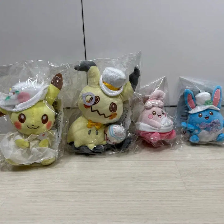 [BUNJANG] Pokemon Center Japan Easter Plush &amp; Keychain Set / 포켓몬센터 이스터(부활절) 인형, 키링 총 4종
