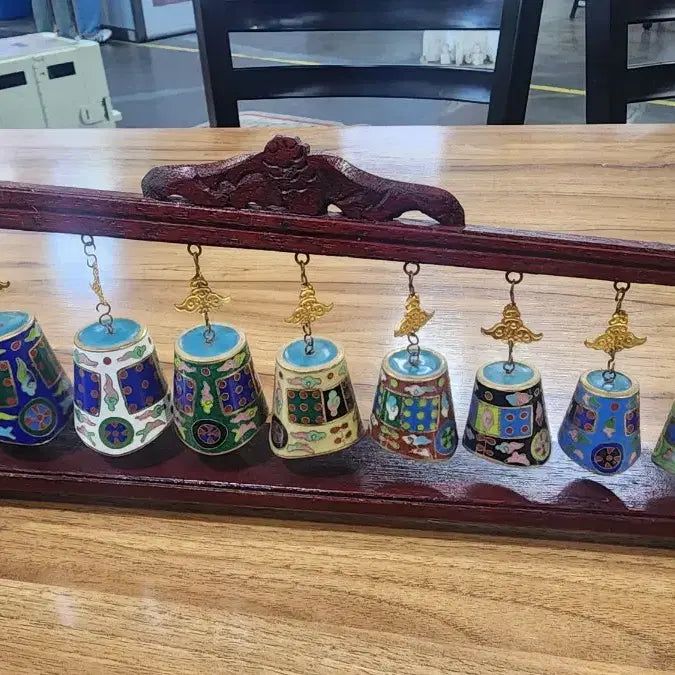 [BUNJANG] Brass Cloisonné Bell Wind Chime Decoration / 근대사 동 칠보 종 풍경 장식 소품