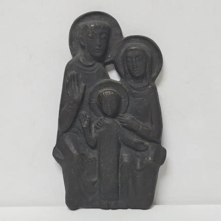 [BUNJANG] Brass Holy Family Statue Artist Work / 황동 금속 덩어리 작가 작품 성가정상 작가 작품 가톨릭 성가정상