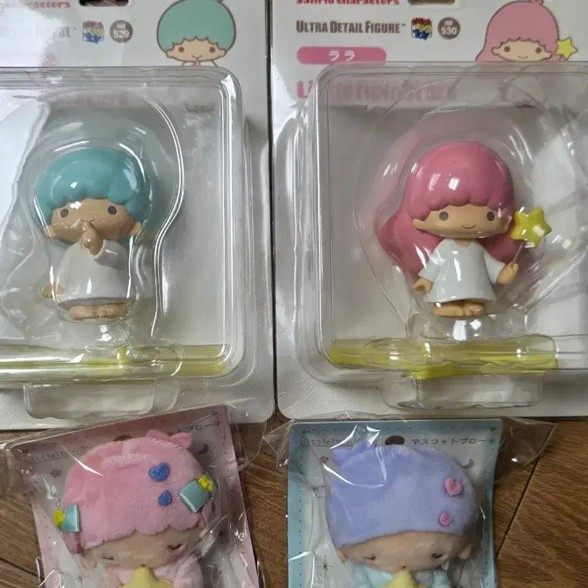 [BUNJANG] Sanrio Little Twin Stars Kiki Lala Brooch Figure Bundle Set / 산리오 리틀트윈스타 키키라라 브로치 피규어 일괄판매