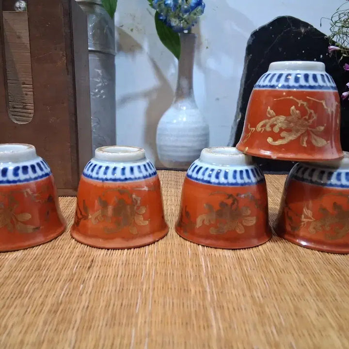 [BUNJANG] Antique Chinese Tea Cups (Set of 5) / 오랜 골동의 차잔 5점