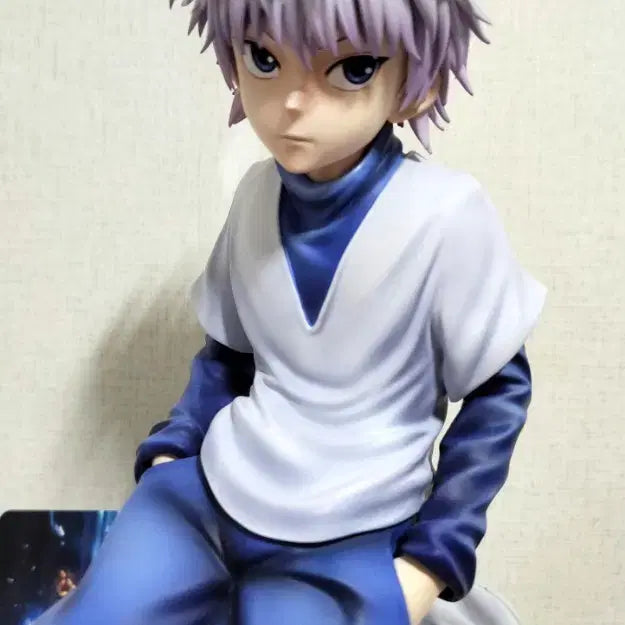 [BUNJANG] Hunter x Hunter Killua Zoldyck Riding Skateboard Resin Figure / [헌터헌터] 키르아 보드타는 레진 피규어(박스X)