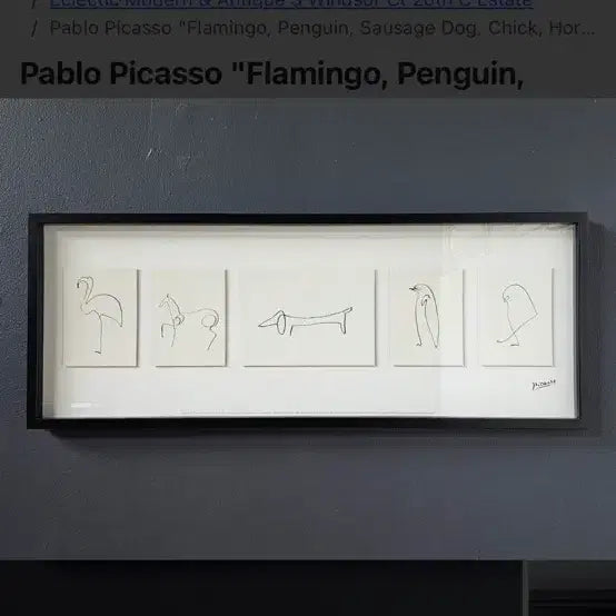 [BUNJANG] Picasso Lithograph Shadow Box (2009) / Picasso 피카소