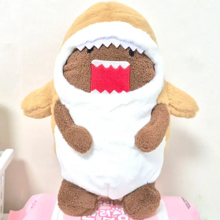 [BUNJANG] Classic Vintage Domokun Shark Plush Toy / 고전 빈티지 상어 도모쿤 인형