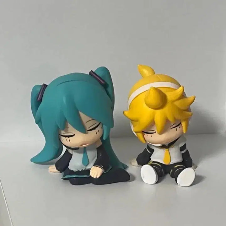 [BUNJANG] Hatsune Miku Kagamine Len Shoulder Perch Gacha Figure Bundle Set / (일괄) 하츠네 미쿠 렌 어깨쿵 꾸벅 피규어 가챠