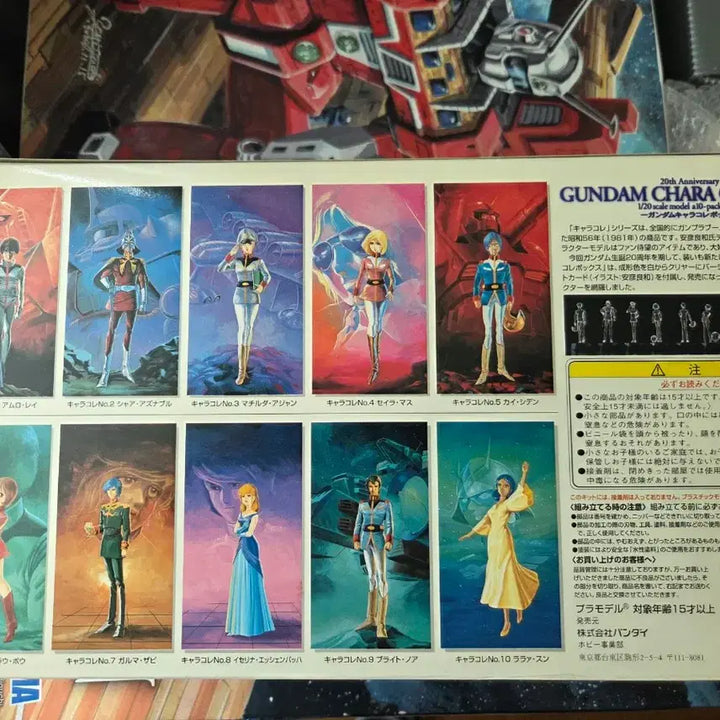 [BUNJANG] Bandai Gundam Character Collection Box 1/20 Scale 10 Types Unsealed / 반다이 건담 캐릭터 콜렉션 박스 1/20 스케일 10종 미개봉 고전프라