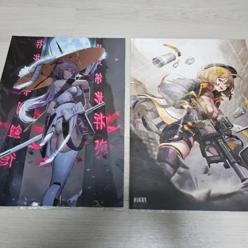 [BUNJANG] Nier: Automata Maid Cafe Exclusive Merchandise All Collection Poster / 니케 메이드카페 구매 특전 굿즈 올 컬렉션 포스터