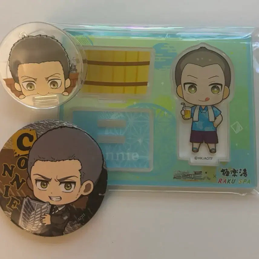[BUNJANG] Attack on Titan Connie Springer Acrylic Standee &amp; Clip Bundle / 진격의 거인 코니 라쿠스파 아크릴 + 클립 일괄