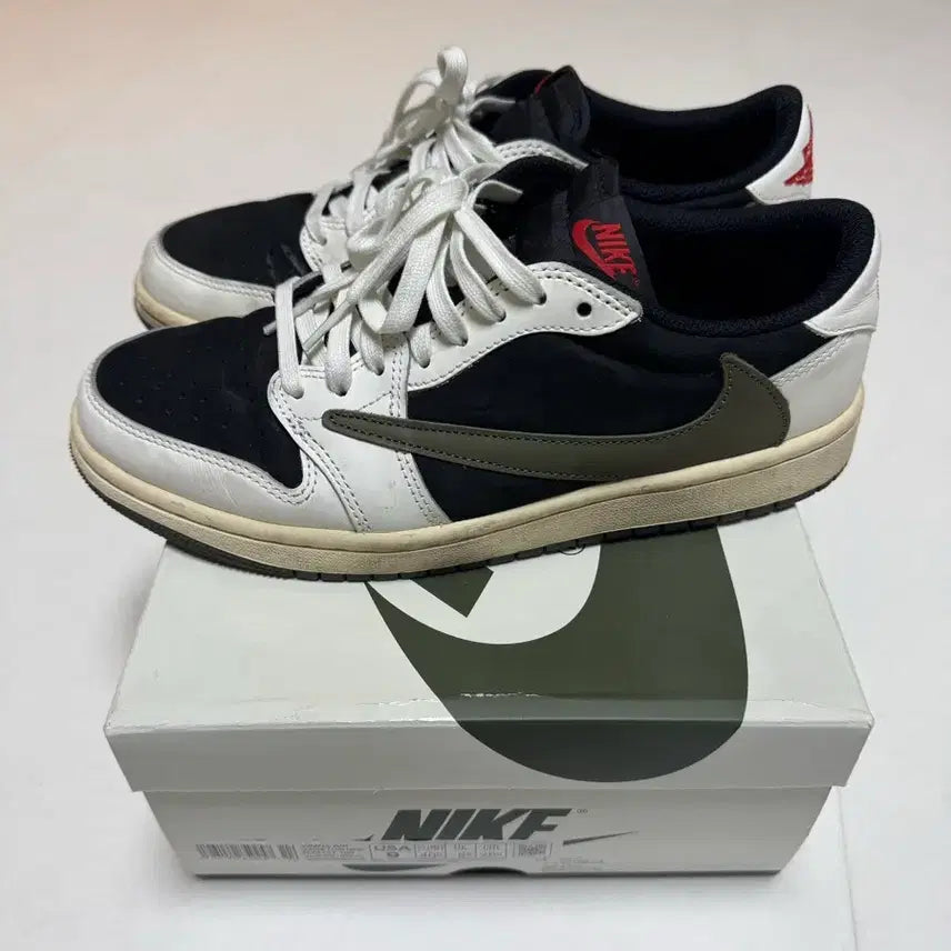 [BUNJANG] Nike Air Jordan 1 Low Travis Scott Olive / 나이키 조던 스캇 올리브 260