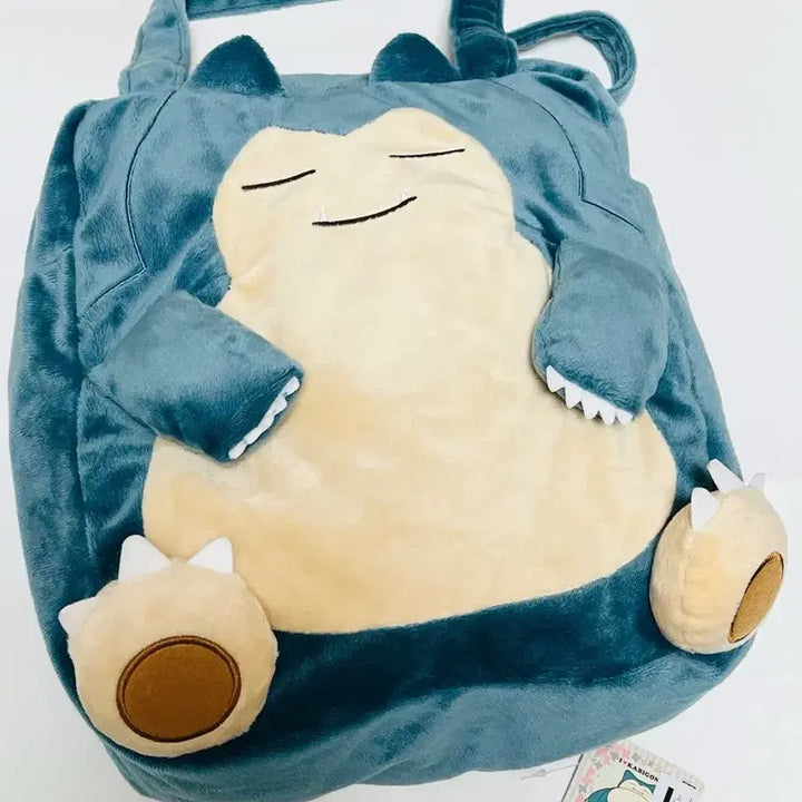 [BUNJANG] Snorlax Bag + Pikachu Eco Bag Set / 포켓몬스터 포켓몬 잠만보 가방+피카츄 에코백