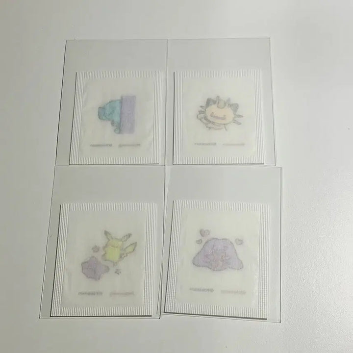 [BUNJANG] Colorgram Pokemon Metamong Ttibuseal Bundle Set (4 pcs) / 컬러그램 포켓몬 메타몽 띠부씰 4장 일괄