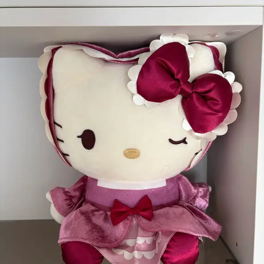 [BUNJANG] Vintage Pinkmade Hello Kitty Velvet Plush / 빈티지 벨벳 핑크메이드 헬로키티