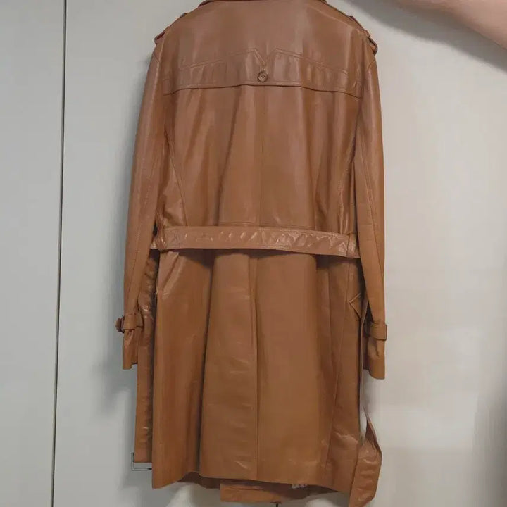 [SOLD OUT] 브라운 가죽 트렌치 코트