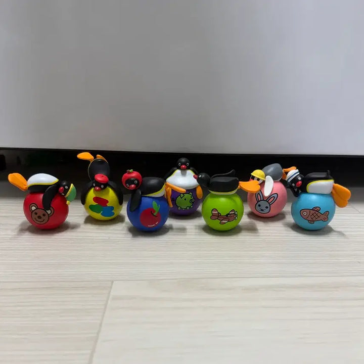 [BUNJANG] Pingu Pinguin Figurine Set (7 pieces, includes secret) / 핑구 오뚜기 피규어 7개 세트 (시크릿 포함)