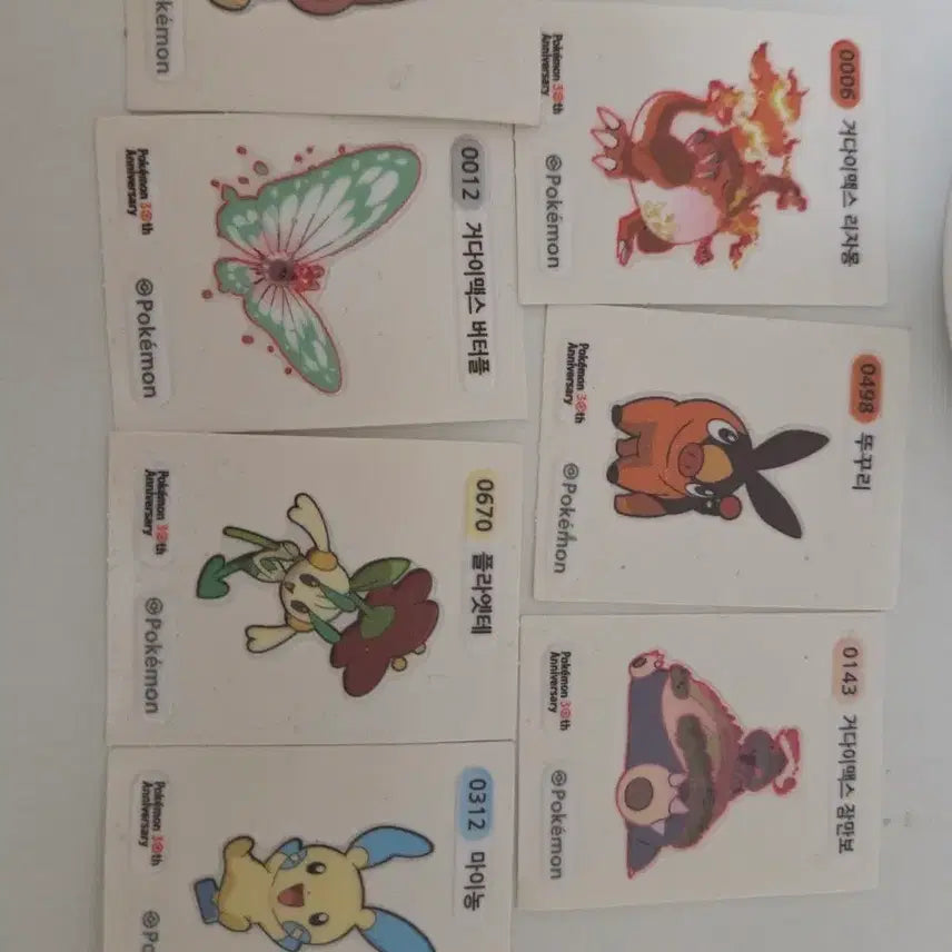 [BUNJANG] Pokemon 30th Anniversary Stick Seal Collection / 포켓몬스터 포켓몬빵 30주년 띠부씰 모음