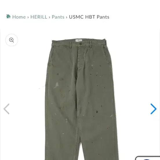 [BUNJANG] HERILL USMC HBT Pants Size 3 / 헤릴 HERILL USMC HBT 팬츠 3