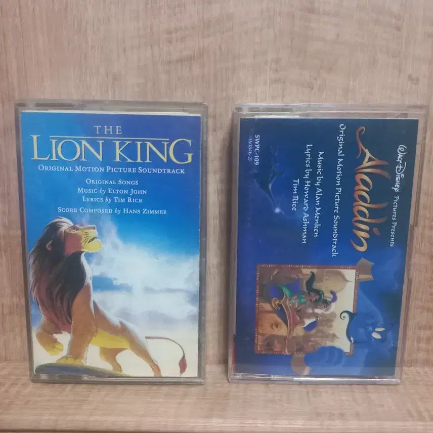 [BUNJANG] The Lion King &amp; Aladdin Original Soundtrack Cassette Tape Set / 라이온킹 알라딘 OST 카세트테이프 세트