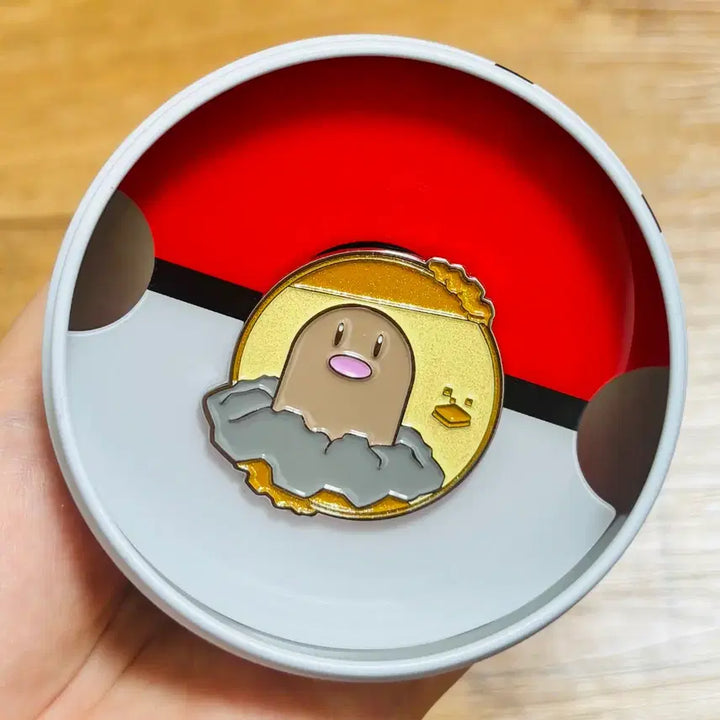 [BUNJANG] Pokemon 100 Random Badge Set 1 Diglett / 포켓몬 100 랜덤뱃지 1탄 - 디그다