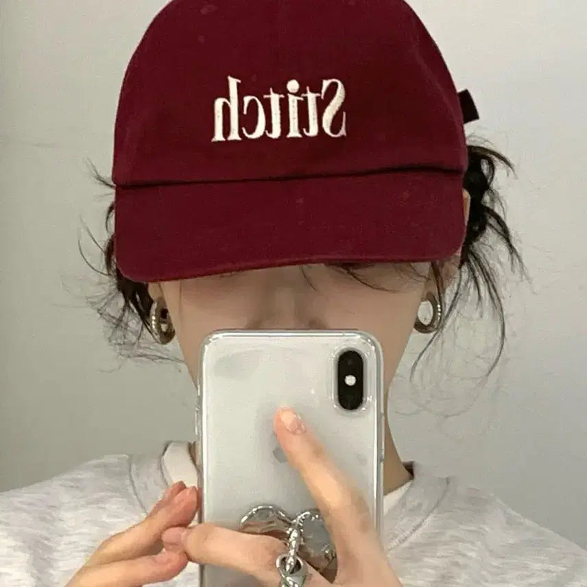 [BUNJANG] Davichi 2025 Concert Stitch Ball Cap - Ivory / 2025 다비치 콘서트 Stitch 볼캡 아이보리
