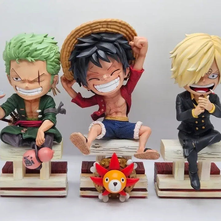 [BUNJANG] ShowHand One Piece Straw Hat Pirates Figure Set (8 Figures) / 쇼핸드 ShowHand 원피스 밀짚모자 해적단 피규어 일괄8명
