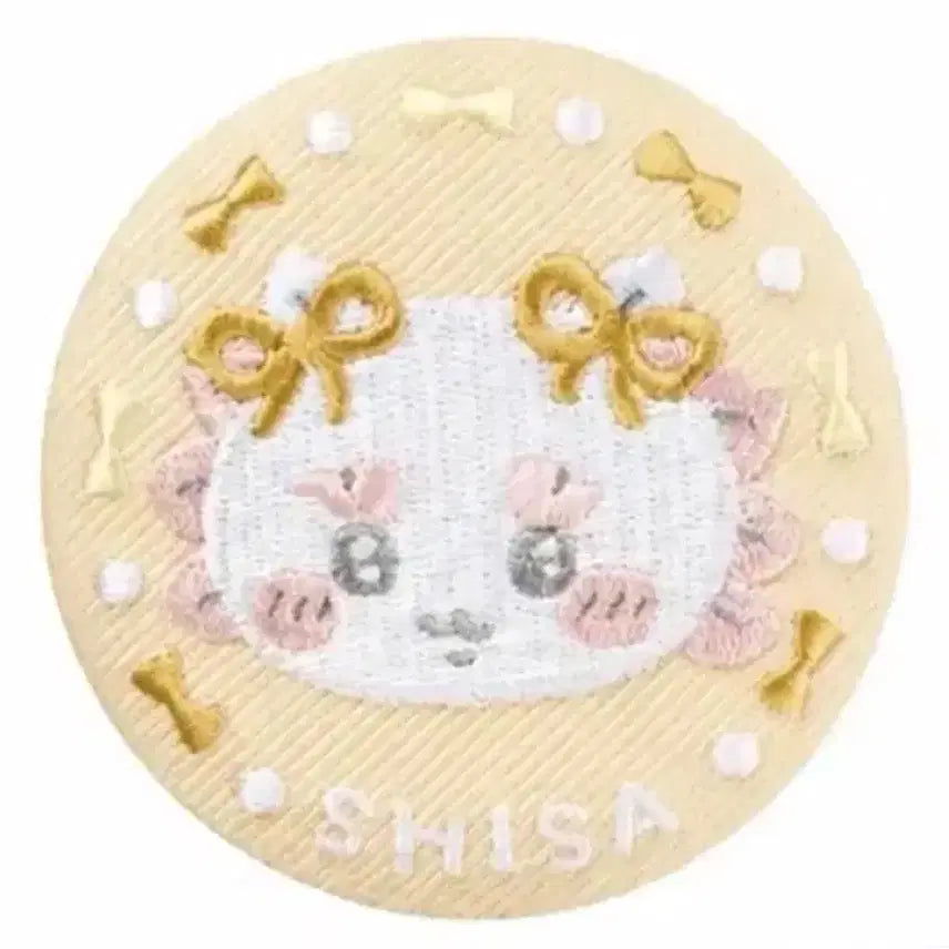 [BUNJANG] Chiikawa Biscuit Embroidered Can Badge Set 2 / 치이카와 비스킷 자수 캔뱃지 2탄