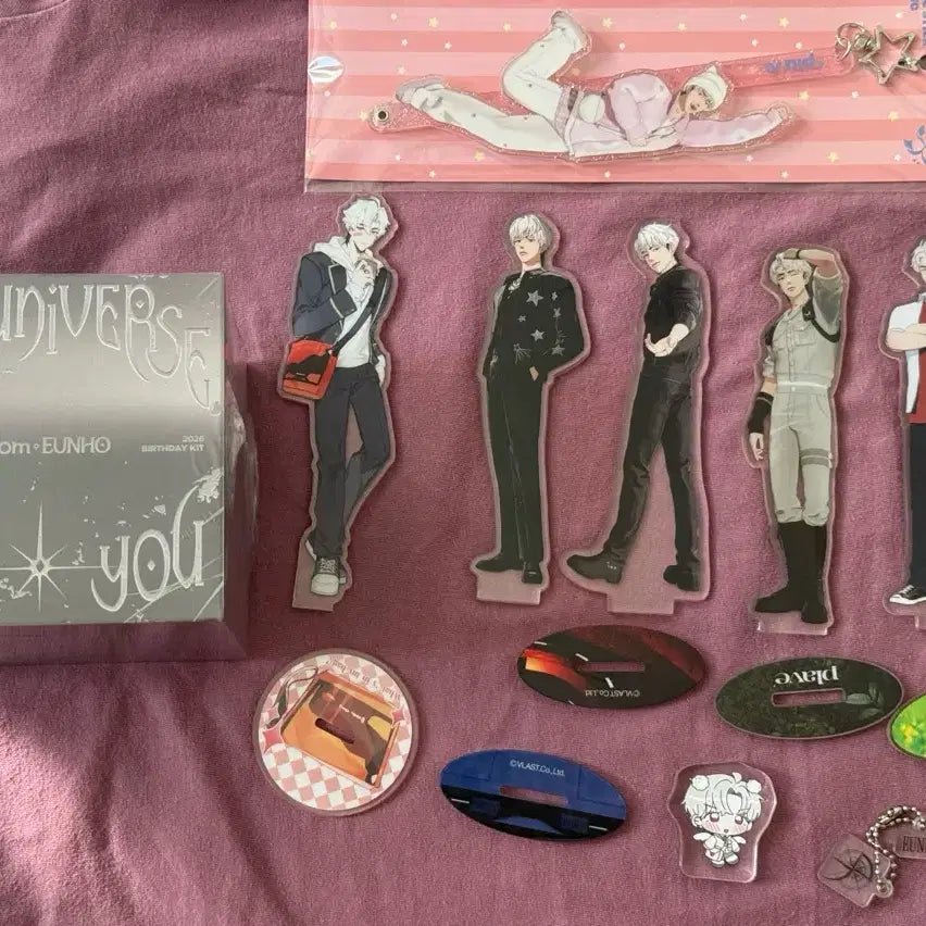 [BUNJANG] PLAVE Eunho 2026 Birthday Kit Acrylic Stick Bundle Set / 플레이브 은호 2026 생일키트 아크릴스틱 아크릴스탠드 일괄 양도