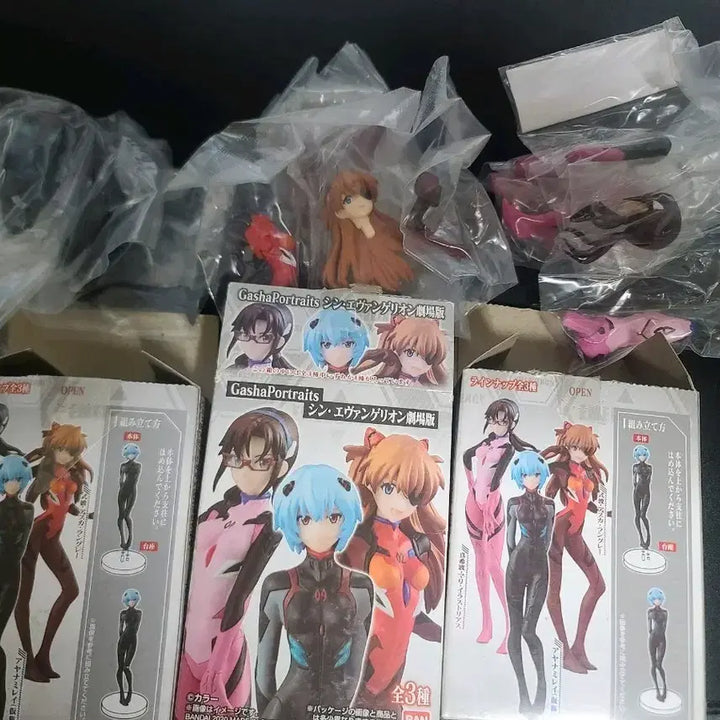 [BUNJANG] Gashapon Portrait Shin Evangelion Figure 3 Set / 가샤포트레이트 신에반게리온 피규어 3종 세트