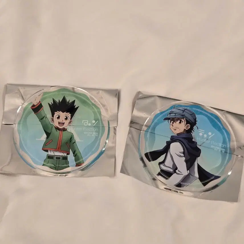 [BUNJANG] Hunter x Hunter Collaboration Cafe Acrylic Coaster + Cookie Set (Gon, Killua) / 헌터헌터 콜라보 카페 아크릴 코스터 + 쿠키 / 곤 키르아