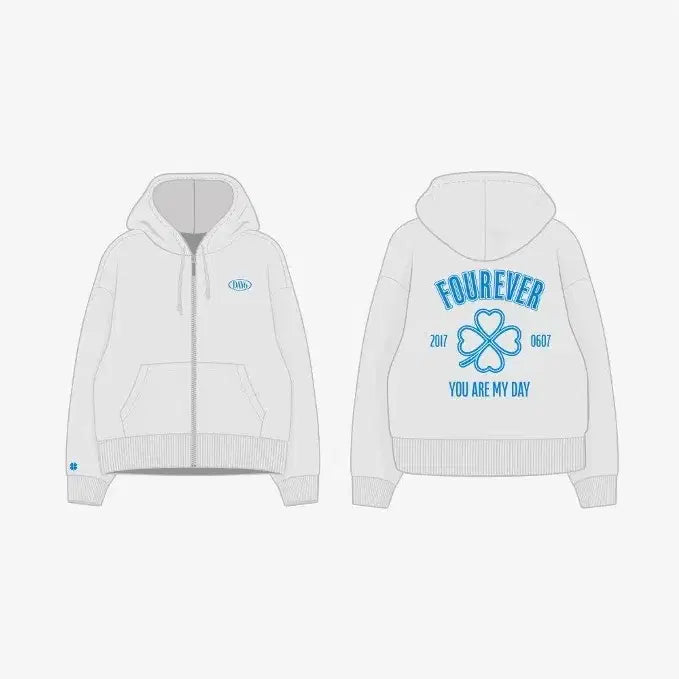 [BUNJANG] Day6 Forever Young Embroidered Hoodie Zip-Up / 오늘만 이 가격)데이식스 포에버영 자수 후드집업 실사O